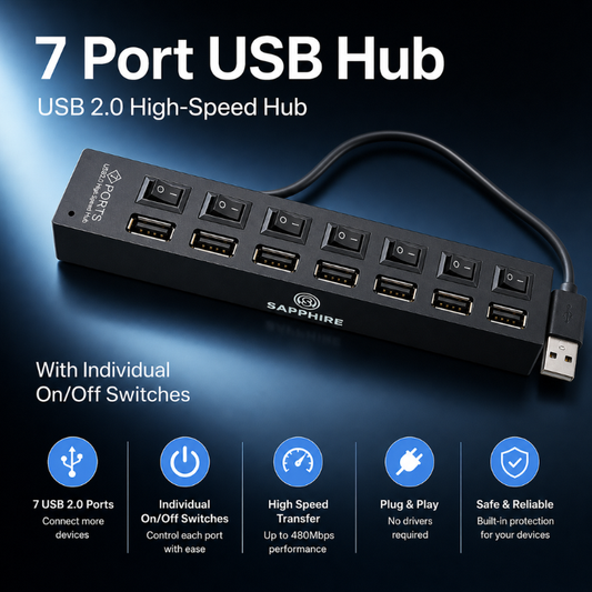 7-Port USB Hub
