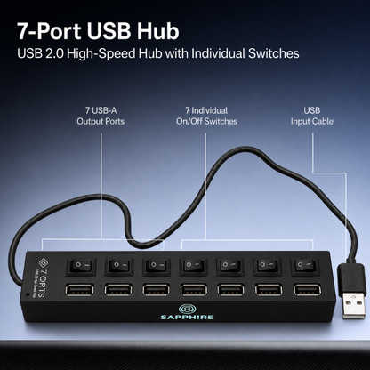 7-Port USB Hub