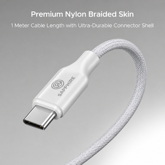 Sapphire Type C to C Charging Cable