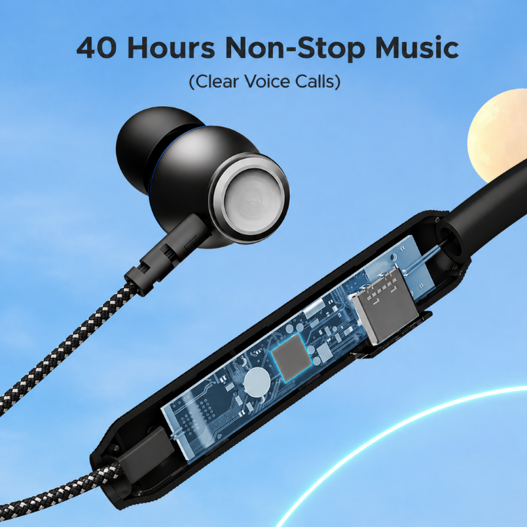 NB Blaze Bluetooth Neckband Earphone